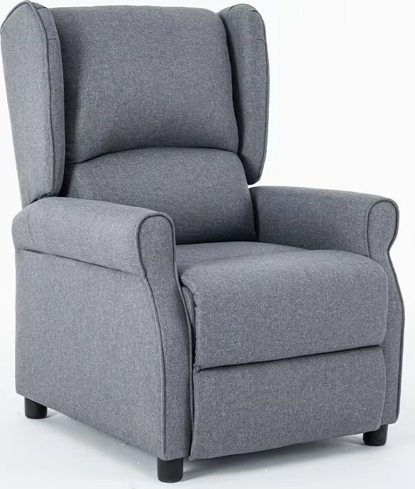 Polohovací TV křeslo ušák STILO — látka, šedá, nosnost 130 kg