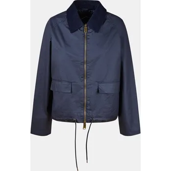 Dámská bunda Baťa dámská bunda na zip s manšestrovým límcem modré, vel. Xl