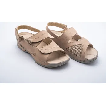 Dámská zdravotní obuv MEDISTYLE zdravotní dámský sandál LUCY -hallux béžový Barva: černá, Velikost: 42