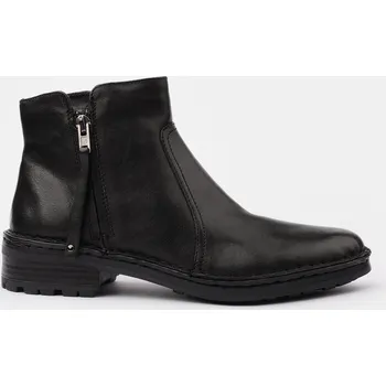 Dámská zimní obuv Baťa dámská kožená kotníková obuv se zipem černé, vel. 38