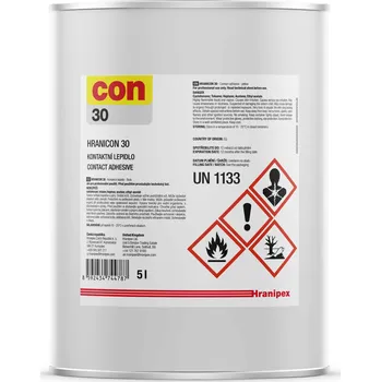 Průmyslové lepidlo Kontaktní lepidlo Hranipex Hranicon 30 vyšší viskozita Balení: 5 Kg