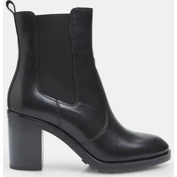 Dámské kozačky Baťa dámské kožené chelsea na podpatku černé, vel. 41