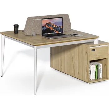 Kancelářská sestava Kancelářská sestava 2 osoby Houseland Profit Max 04 1412 dub/bílá