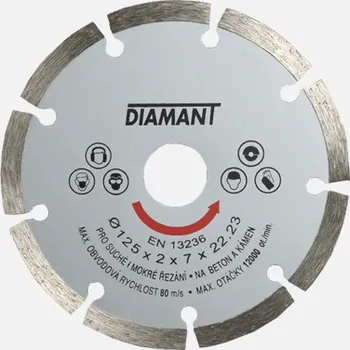 Brusný kotouč Den Braven Diamantový kotouč segmentový STANDARD Varianta: Diamantový kotouč segmentový STANDARD, 115 mm