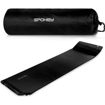Karimatka Spokey SAVORY PILLOW Samonafukovací karimatka s polštářkem, 186 x 50 x 2,5 cm, R-Value 3.6, černá