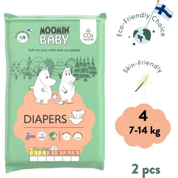 Plena Moomin Baby 4 Maxi 7–14 kg (2 ks), eko pleny