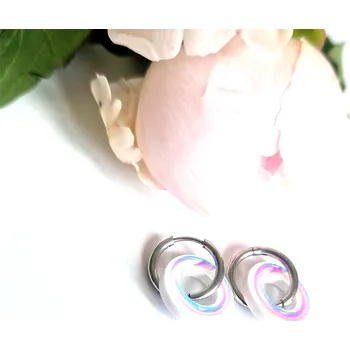 Náušnice SWITCH IT Unicorn Kroužek: klasik stříbrný (14 mm) variabilní náušnice