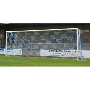 Sportovní branka Fotbalová branková síť 7,5 x 2,5 x 0,8 x 2 m 3,5 mm plástvová oka šachovnice bílá/modrá (1ks)