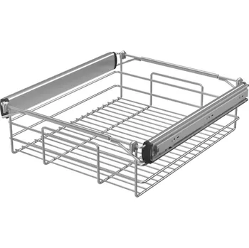 Koš na prádlo In-Design Koš na prádlo plný výsuv tlumené zavírání stříbrná Šířka koše (mm): 720 mm, Minimální nastavitelná šířka: 780 mm, Maximální nastavitelná šířka: 930 mm