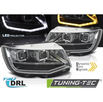 Přední světlomet LED HEADLIGHTS TUBE LIGHT CHROME DRL SEQ pro VW T6 15-19