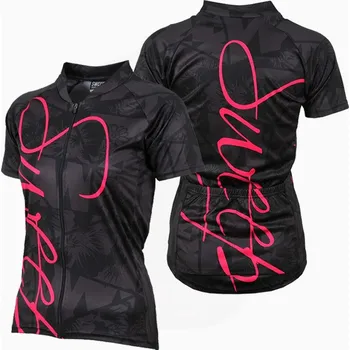 cyklistický dres SWEEP D050 CLASIC CYKLO šedá/růžová XL