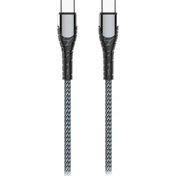 Datový kabel Colorway Datový Kabel USB-C/ USB-C/ 3A/ Fast Charging 65W/ 2m/ Šedivý