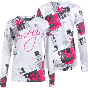 Dámské tričko SWEEP SWTS157 bílá - růžová XXL