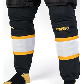 Odlehčené Hokejové Štulpny Hockey Bear - Černé / Žluté / Bílé Velikost: Junior
