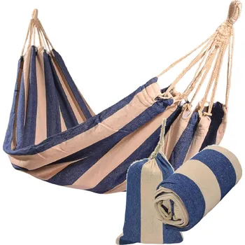 Houpací síť ZAHRADNÍ HAMAKA PRO 1 OSOBU 200x100CM S POUZDREM 1064024