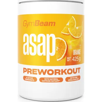Anabolizér GymBeam Pre-Workout 425 g pomeranč