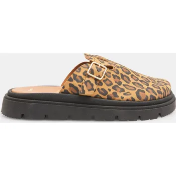 Dámské pantofle Baťa dámské kožené mules pantofle zvířecí vzor, vel. 38