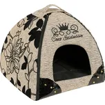 CAZO Sp. z o.o. CAZO Kukaň pro psy a kočky Exclusive Noir Brown, 47 x 46 x 40 cm