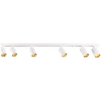 Bílo-zlatá šestibodová světelná lišta MARIBEL VI