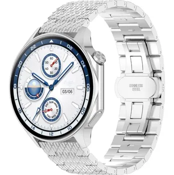 Ostatní příslušenství k chytrým hodinkám eses Kovový řemínek pro Garmin - Stříbrný, 22 mm