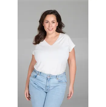 ELDAR Miriam tričko s krátkým rukávem bílé - ELDECRU/smetanová / XL ELD5M019-ECRU