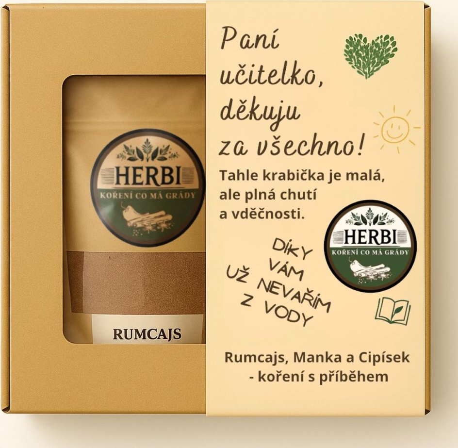 Herbi Dárková sada pro paní učitelku – Rumcajs, Manka a Cipísek