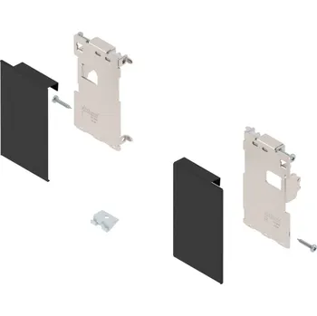 Nábytkové kování BLUM Čelní kování pro vnitřní zásuvku Legrabox černá karbon, varianta výšek Čelní kování - výška: "M"