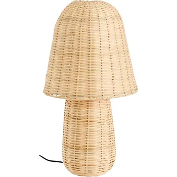 Lampička Kave Home Ratanová stolní lampa Neuda