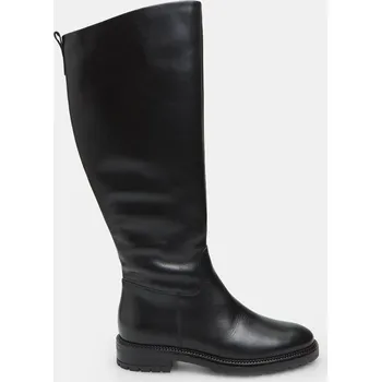 Dámské kozačky Baťa dámské kožené rovné kozačky černé, vel. 38 5946975