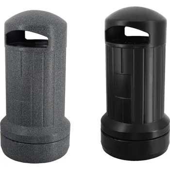 Venkovní odpadkový koš Odpadkový koš TWIST 70 l - šedý granit