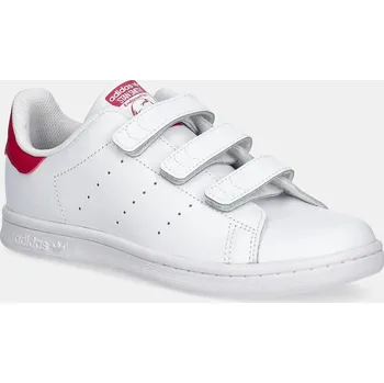 Dívčí tenisky Dětské kožené tenisky adidas Originals STAN SMITH JP9719 bílá 00X, EUR 34