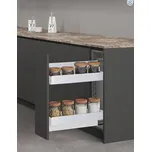 Drátěný výsuv CEMUX Iron Line 20 3D, plné dno s tlumením, bílá Orientace, šířka: pravý