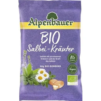 Bonbon Alpenbauer Přírodní bonbóny Šalvěj - bylinky BIO 90 g