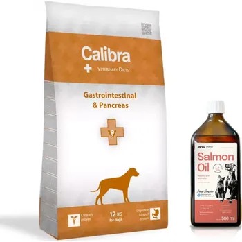 Krmivo pro psa Calibra Veterinary Diets Dog Gastro and Pancreas 12kg + LAB V Lososový olej 500ml