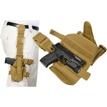 Airsoft ROTHCO Pouzdro pistolové stehenní UNI DELUXE COYOTE