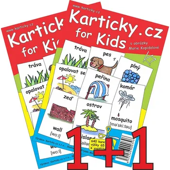 Anglický jazyk Karticky.cz for Kids Dvojbalení (Využijte množstevní slevu)