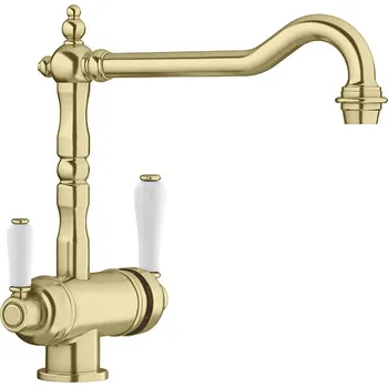 Vodovodní baterie Kuchyňská vodovodní baterie Blanco SORA saténově zlatá 526696