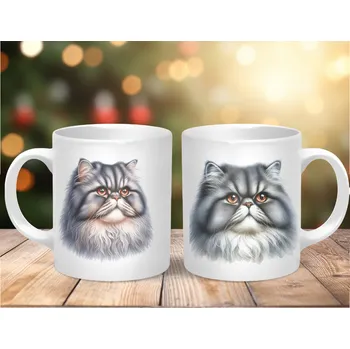 Hrnek 330ml, PERSKÁ ŠEDÁ KOČKA, cena za 1 ks