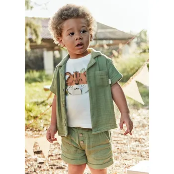 Kraťasy mušelinové SAFARI khaki BABY Mayoral velikost: 80 (12 měsíců)