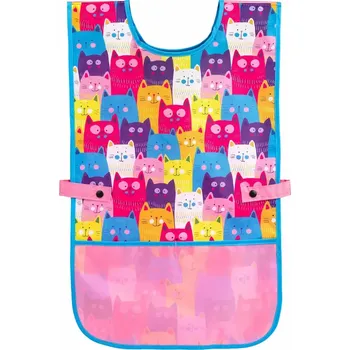 Dětská zástěra Zástěrka na výtvarnou výchovu pončo Kittens