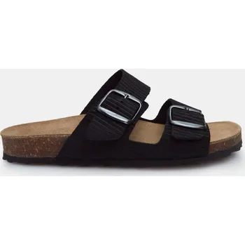 Dámské pantofle Baťa dámské kožené footbed pantofle černé, vel. 36