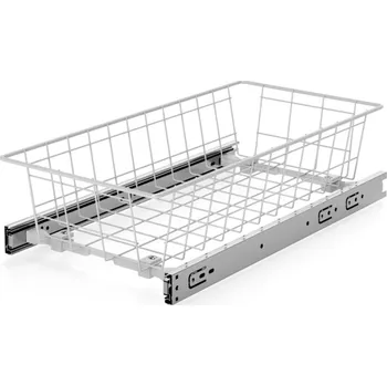 Šatní skříň In-Design Úložný šatní koš plný výsuv tlumené zavírání výška 220 mm bílá Šířka koše (mm): 235 mm, Minimální nastavitelná šířka: 250 mm, Maximální nastavitelná šířka: 310 mm