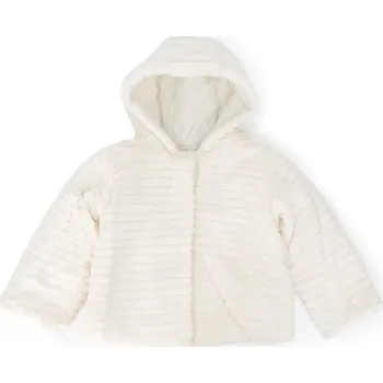 Dívčí kožešinová bunda, Minoti, DOLL 7, bílá - 86/92 | 18-24m