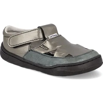 Dívčí obuv Barefoot dětské sandály Pegres - SBF51 0.1 antracitové Velikost: 22