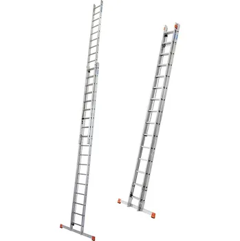 Žebřík KRAUSE 129871 žebřík PROFI S LANEM 2x18 příček dvoudílný opěrný