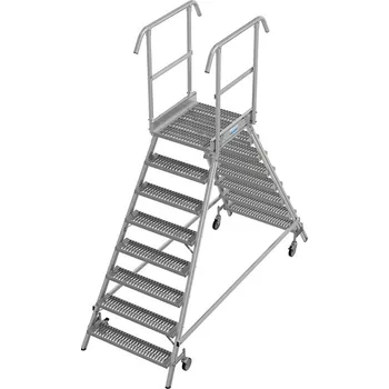 Žebřík KRAUSE 821362 podesta S ROŠTEM jednostranná 2x8 stupně