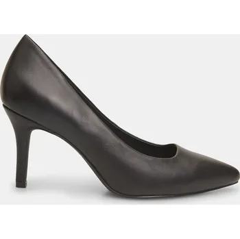 Dámské lodičky Baťa dámské kožené lodičky s ostrou špičkou černé, vel. 41