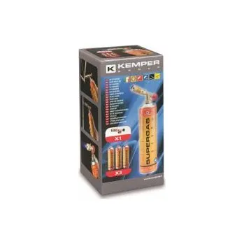 Horkovzdušná pistole dílenský hořák na PB Kemper s plynem supergas s teplotou 1850°C výkon