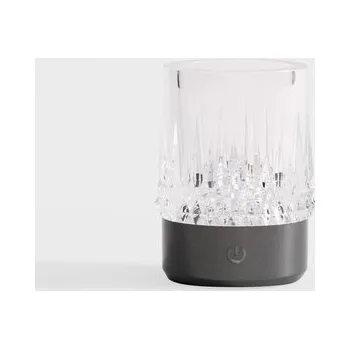 Lampička Stolní LED lampa IP44 CRYSTAL černá