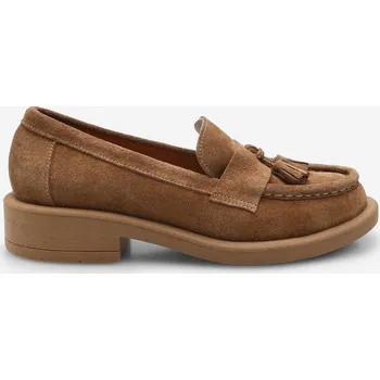 Dámské mokasíny Baťa dámské semišové loafery se střapcem pískové, vel. 36